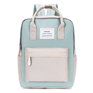 Waterproof Canvas Travel Backpack for Teens Girls