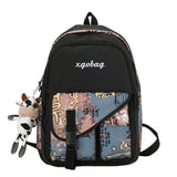 Casual Women Backpack with Pendant for College School