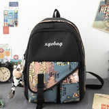 Casual Women Backpack with Pendant for College School