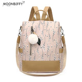Flower Print Backpack Female College Students School Bags Ladies School Backpack