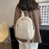 High Leather Women's Travel Backpack School Bags for Girls