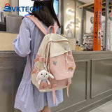 Women Backpacks Student Girl Knapsack College Rucksack Large Capacity