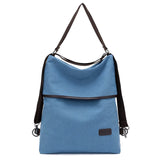 Canvas Anti Theft Travel Backpack for Teenage Girls