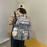 Nylon Waterproof Backpack for Teen Girls School Bag Travel Mochila Big