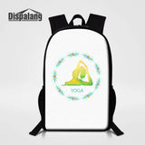 Yoga Printing School Backpack for Girls