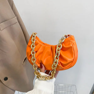 Pleated Cloud Bag Single Shoulder Messenger Bag for Women