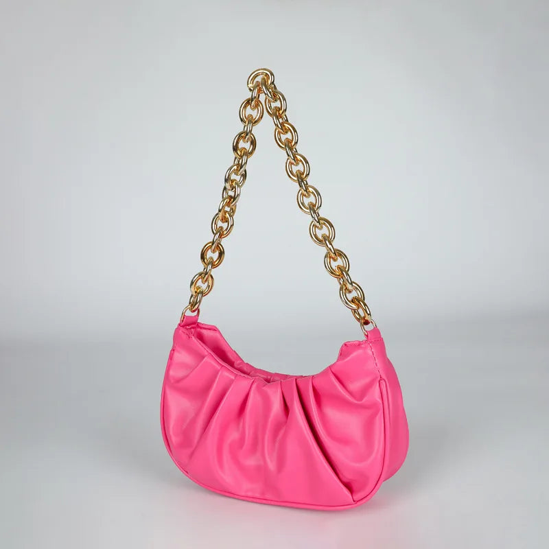 Pleated Cloud Bag Single Shoulder Messenger Bag for Women