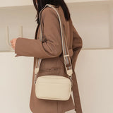 Small Square Women's Messenger Bag Solid Pu Single Shoulder Bag