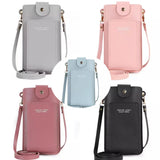 Women Crossbody Leather Cell Phone Shoulder Bag Touch Screen Handbag