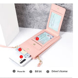 Women Crossbody Leather Cell Phone Shoulder Bag Touch Screen Handbag