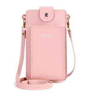 Women Crossbody Leather Cell Phone Shoulder Bag Touch Screen Handbag