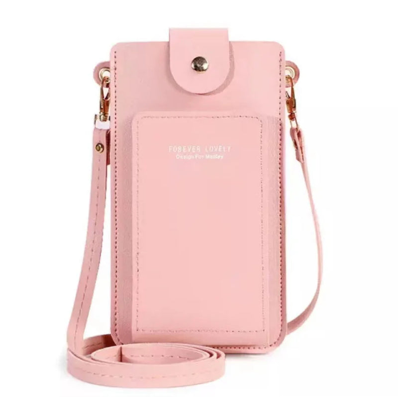 Women Crossbody Leather Cell Phone Shoulder Bag Touch Screen Handbag