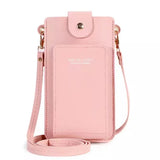 Women Crossbody Leather Cell Phone Shoulder Bag Touch Screen Handbag