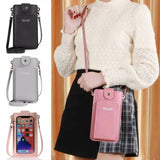 Women Crossbody Leather Cell Phone Shoulder Bag Touch Screen Handbag