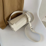 Cylindrical PU Leather Lady Messenger Bag Handbag