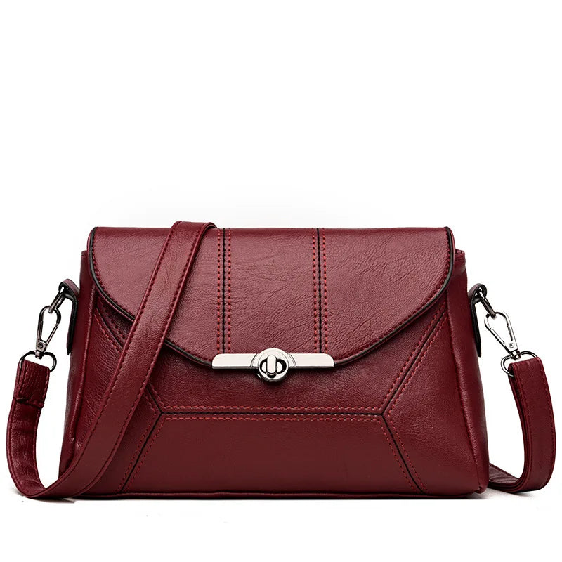 Leather Shoulder Bag Crossbody Bags Flap Messenger Phone Clutch