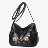 Women's Embroidered Crossbody Shoulder Bag Totes
