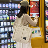 Canvas Shoulder Bags Large Capacity Tote Shopping Bag