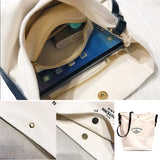 Canvas Crossbody Bag Casual Shoulder Handbag for Women