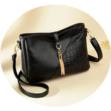 Tassel Leather Shoulder Bag for Women - Crossbody Messenger Tote Handbags