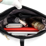 Tassel Leather Shoulder Bag for Women - Crossbody Messenger Tote Handbags