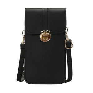 Women Bags PU Leather Touch Screen Cell Phone Wallets Crossbody Handbag