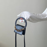 Women Shoulder Bags Ring Belt Female Clutch Purse Handbags PU Leather