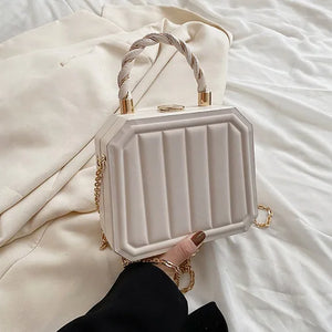 Women Box Bags Pu Leather Handbags Shoulder Pouch Spring
