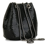 Sequin Crossbody Bucket Shoulder Bag Evening Party Purse