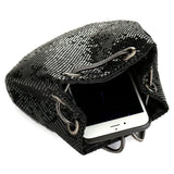 Sequin Crossbody Bucket Shoulder Bag Evening Party Purse