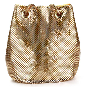 Sequin Crossbody Bucket Shoulder Bag Evening Party Purse
