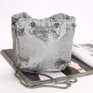 Sequin Crossbody Bag Evening Party Sliver Purse Girl Handbags Female Clutches