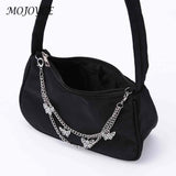 Women Butterfly Chain Shoulder Bags Pure Casual All-match