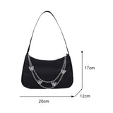 Women Butterfly Chain Shoulder Bags Pure Casual All-match