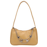 Women Butterfly Chain Shoulder Underarm Bags Casual Ladies Pure Small Purses