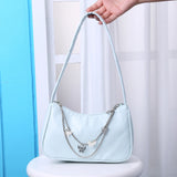 Women Butterfly Chain Shoulder Underarm Bags Casual Ladies Pure Small Purses
