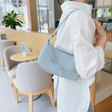 Women Butterfly Chain Shoulder Underarm Bags Casual Ladies Small Purses Handbags