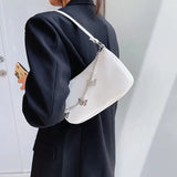 Women Butterfly Chain Shoulder Underarm Bags Small Purses