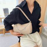 Women Butterfly Chain Shoulder Underarm Bags Casual Ladies Pure Small Purses Han