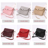 Women's Candy Shoulder Bag PU Leather Purse Adjustable Strap Summer Lady's Bag