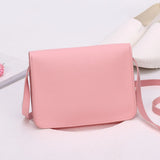 Women's Candy Shoulder Bag PU Leather Purse Adjustable Strap Summer Lady's Bag