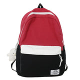 Women Canvas School Bags Girl Travel Book Laptop Backpack Ladies