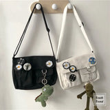 Canvas Shoulder Bags Crossbody Large Capacity Handbags Messenger Bag