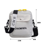 Women Canvas Shoulder Handbag Small Messenger Purse Solid Zipper Student