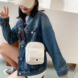 Canvas Shoulder Handbags Small Messenger Crossbody Phone Purse