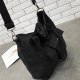Women Canvas Tote Ladies Casual Shoulder Bag Foldable Shopping Bags Beach Bag