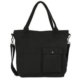 Women Canvas Tote Ladies Casual Shoulder Bag Foldable Shopping Bags Beach Bag