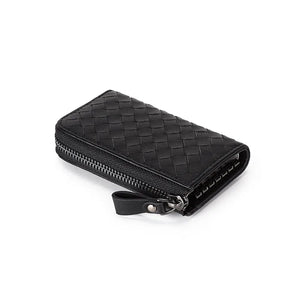 Women Car Key Holders Ladies Smart Housekeeper Sheepskin Woven Key Bag