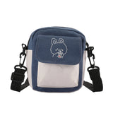 Women Cartoon Printing Canvas Shoulder Messenger Bag