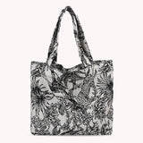 Women Casual Forest Jacquard Canvas Large Capacity Shoulder Bag